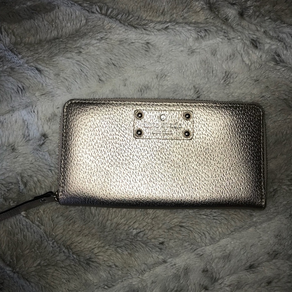 Metallic gold Kate Spade Wallet